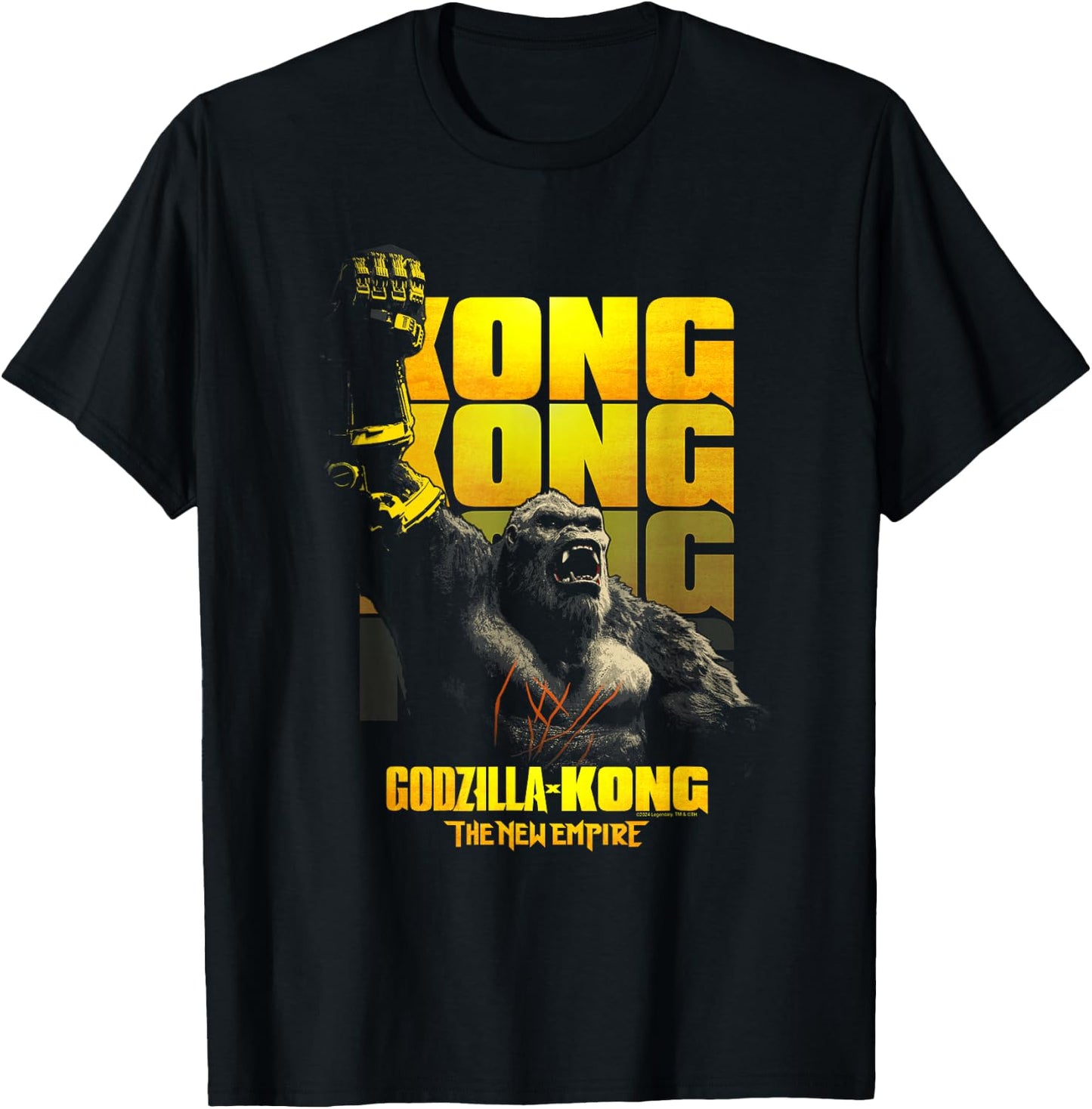 Godzilla x King Kong Beast Glove Kaiju T-Shirt - T-Shirt | Black