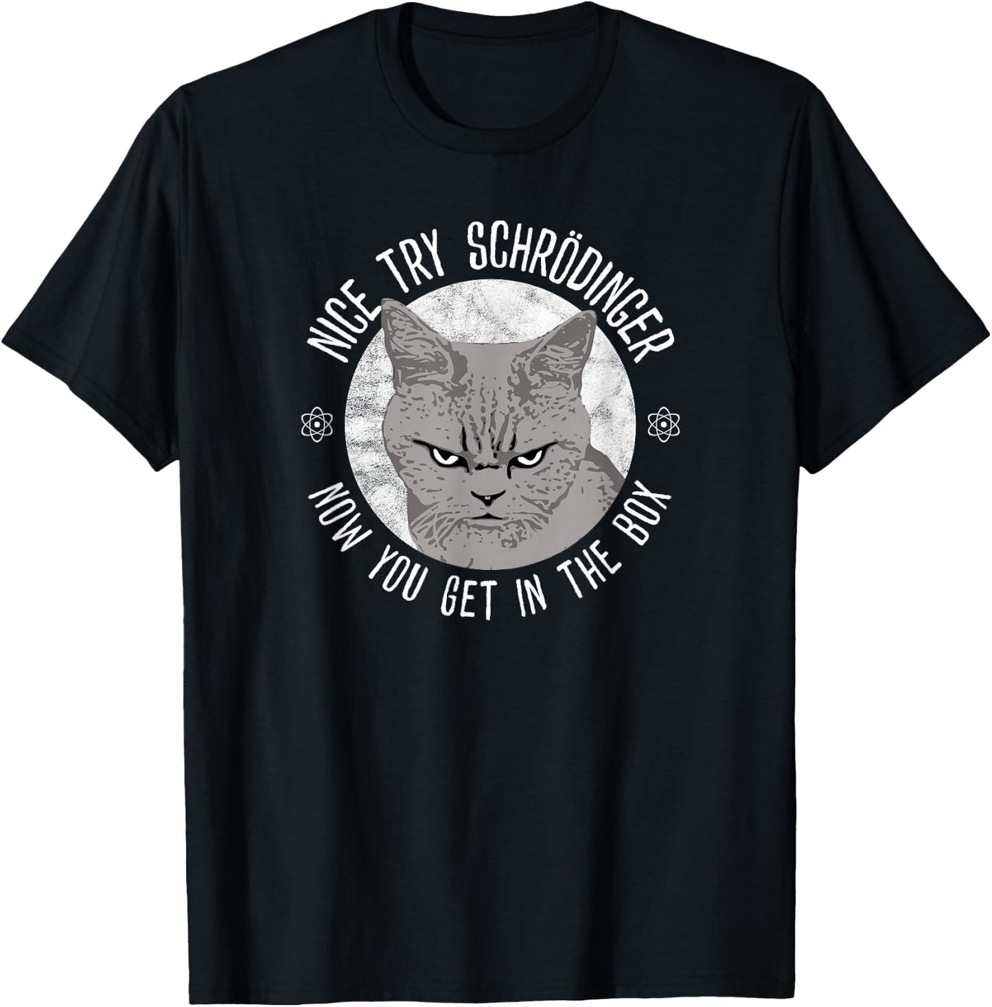 Schrödinger Schrödinger Quantum Physics Schrödinger's Cat T-Shirt - T-Shirt | Black