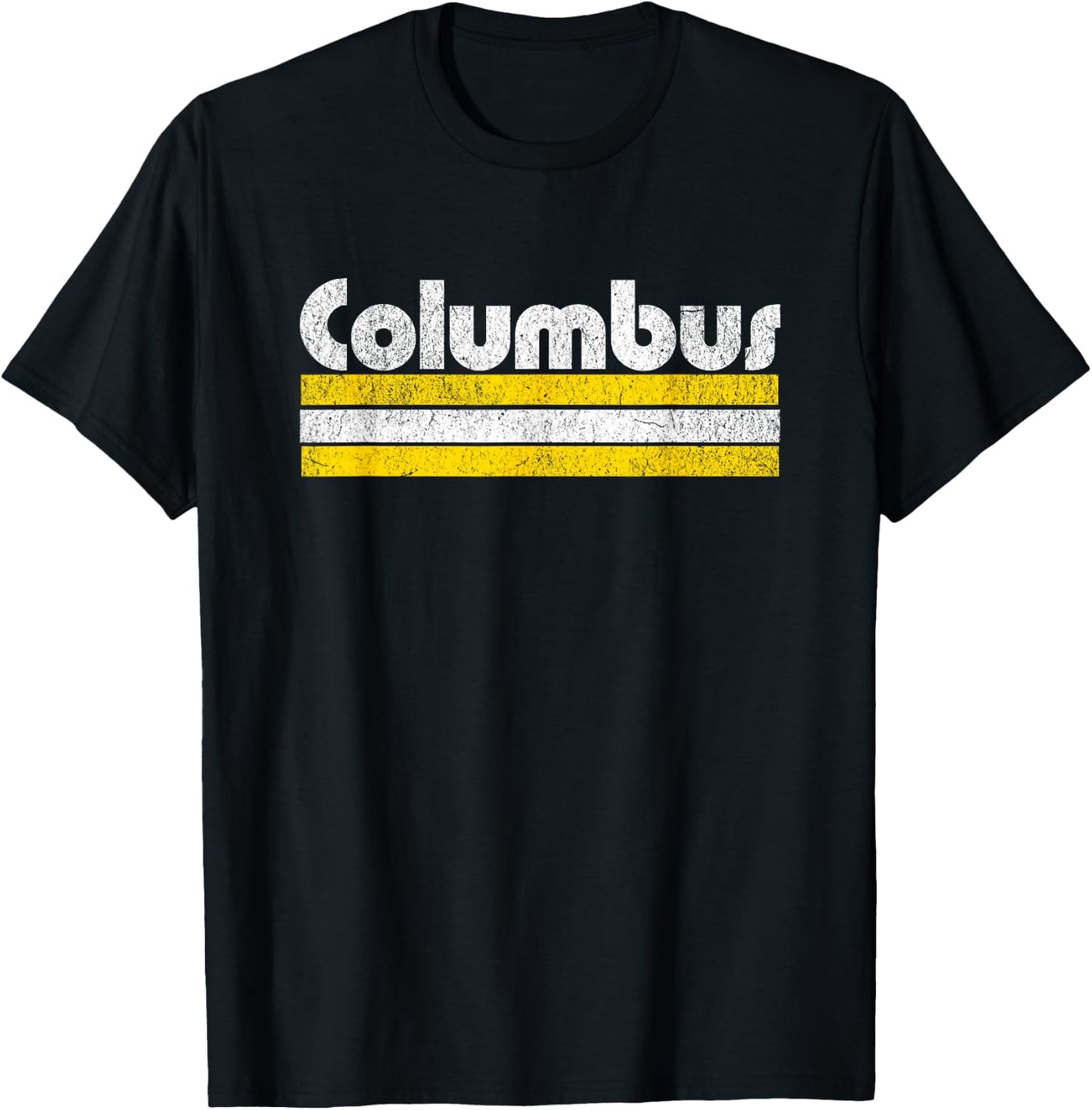 Columbus Soccer Vintage City T-Shirt - T-Shirt | Black