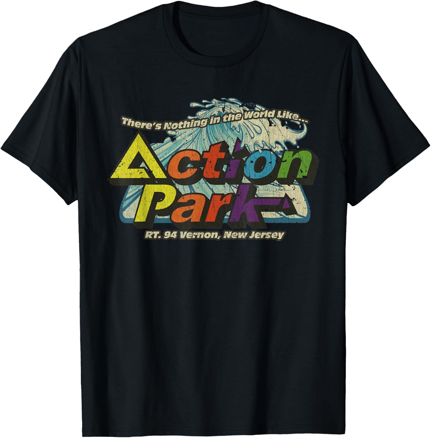 Funny Action Park New Jersey 1978 Vintage T-Shirt - T-Shirt | Black