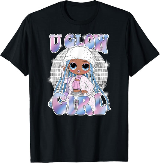 LOL Surprise! - Lady Braids Retro Disco U Glow Girl T-Shirt - T-Shirt | Black