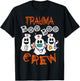 Boo Crew Funny Nursing Ghost Women Trauma Nurse Halloween T-Shirt - T-Shirt | Black