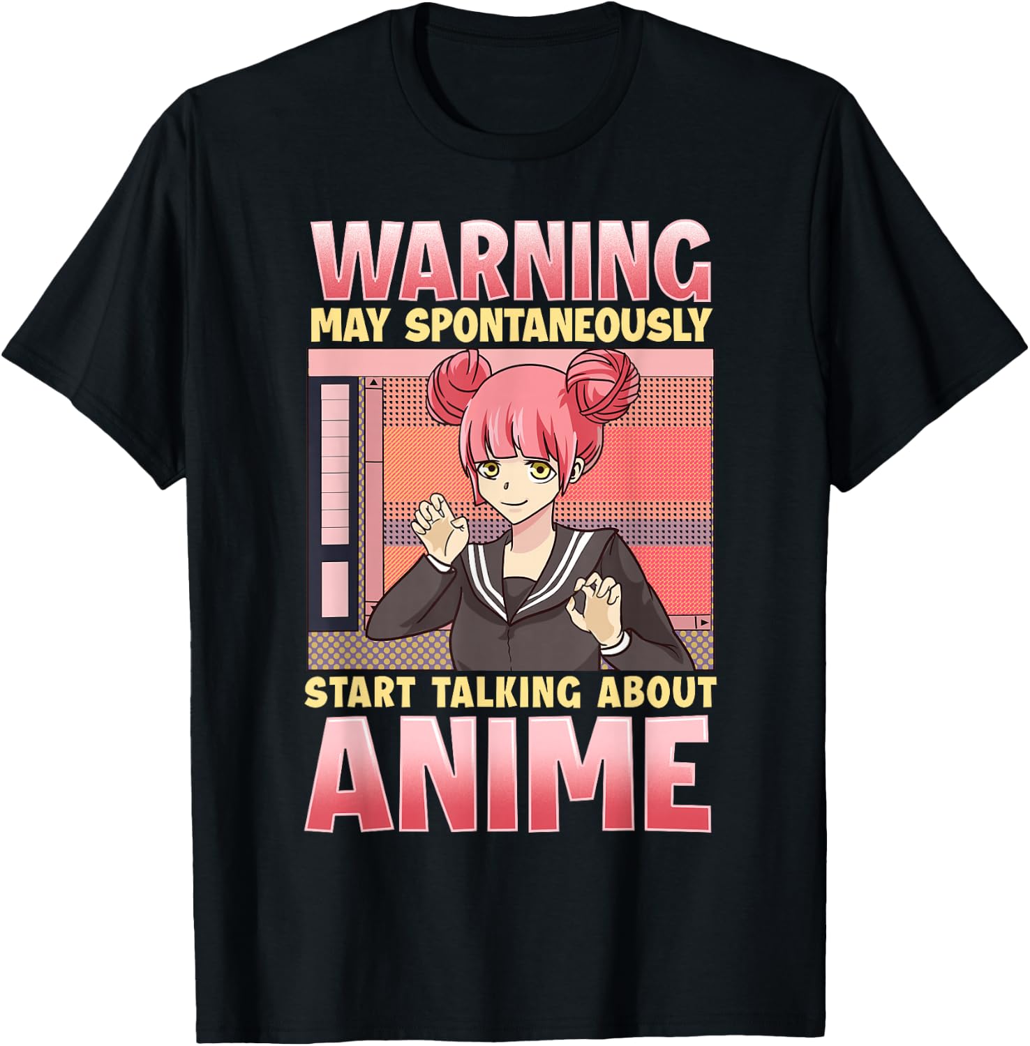 Anime Shirts Girls Anime Girl Shirt Funny Anime T-Shirt - T-Shirt | Black