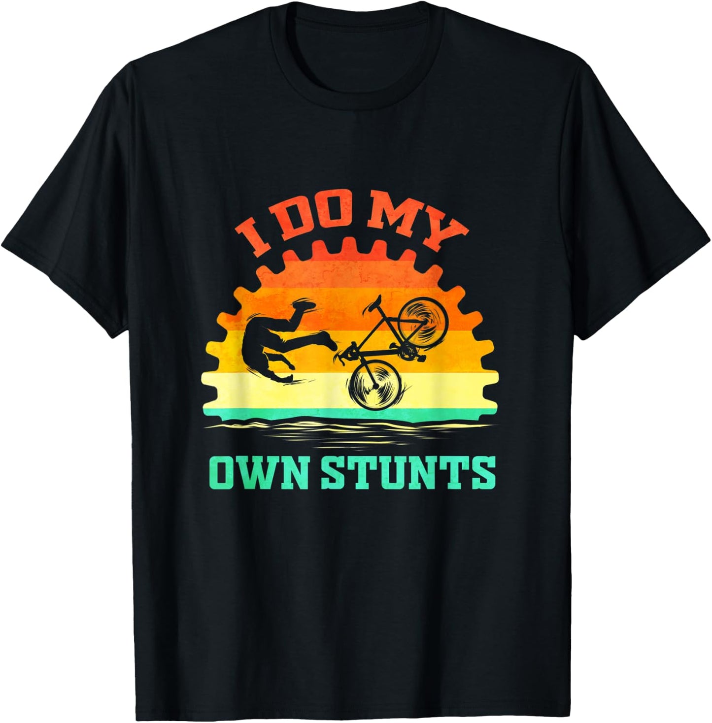 Cycling Lover Funny for Bike Tour Bicycle Stunts Cycle T-Shirt - T-Shirt | Black
