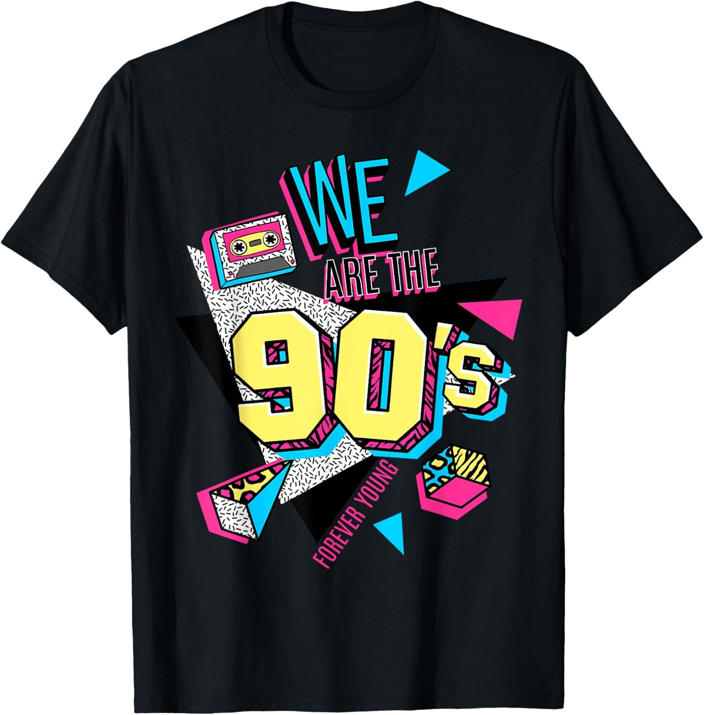 Men's Women's Kids Vintage We Are The 90's Graphic Design T-Shirt - T-Shirt | Black
