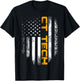 Vintage CT Tech With American Flag For Doctor Gift T-Shirt - T-Shirt | Black