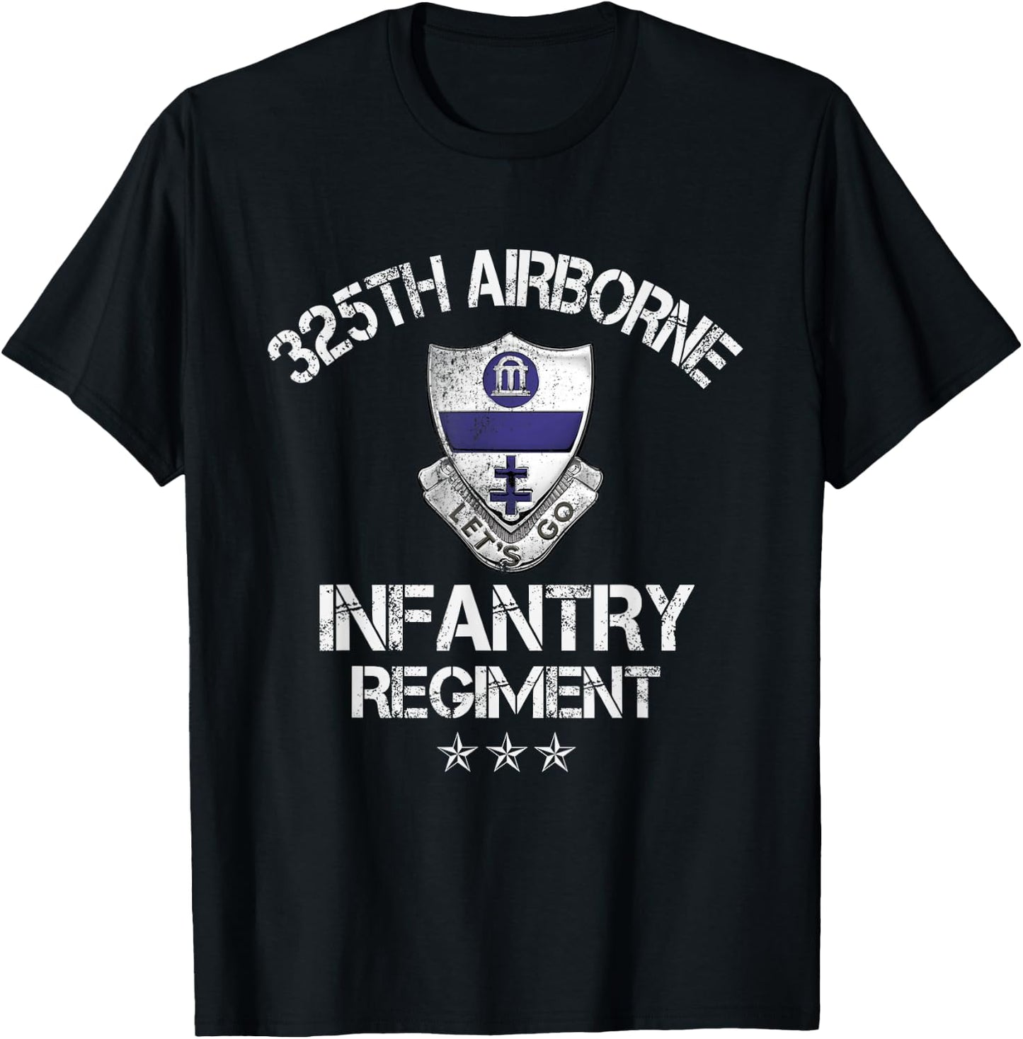 325th Airborne Infantry Regiment Veteran Patriotic Gift T-Shirt - T-Shirt | Black