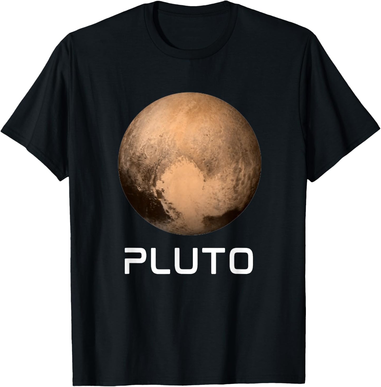 Solar System 9th Planet Pluto Never Forget Outer Space T-Shirt - T-Shirt | Black