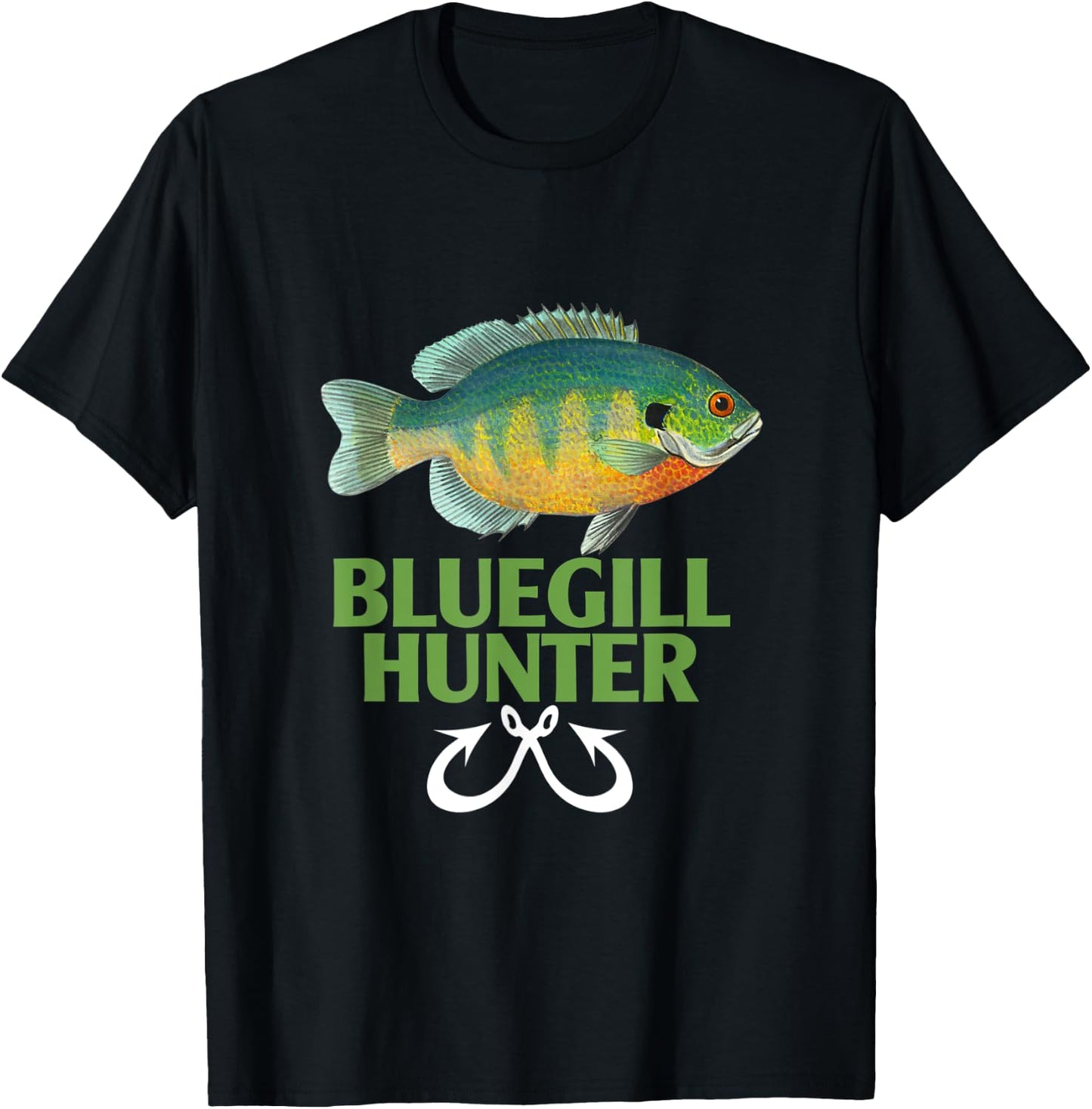 Funny Bluegill Fishing Sunfish Bluegrill Hunter Lover T-Shirt - T-Shirt | Black
