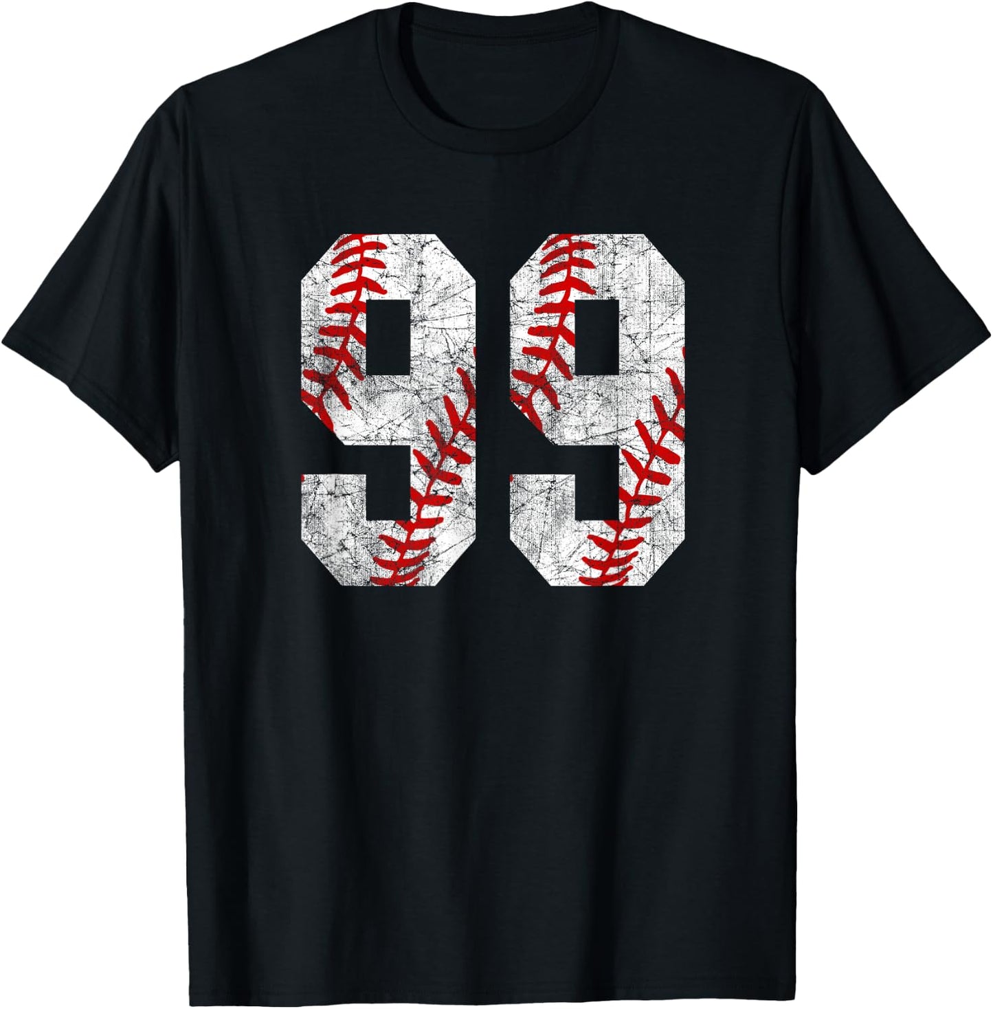 Vintage Baseball Mom #99 Jersey Baseball Favorite Player T-Shirt - T-Shirt | Black