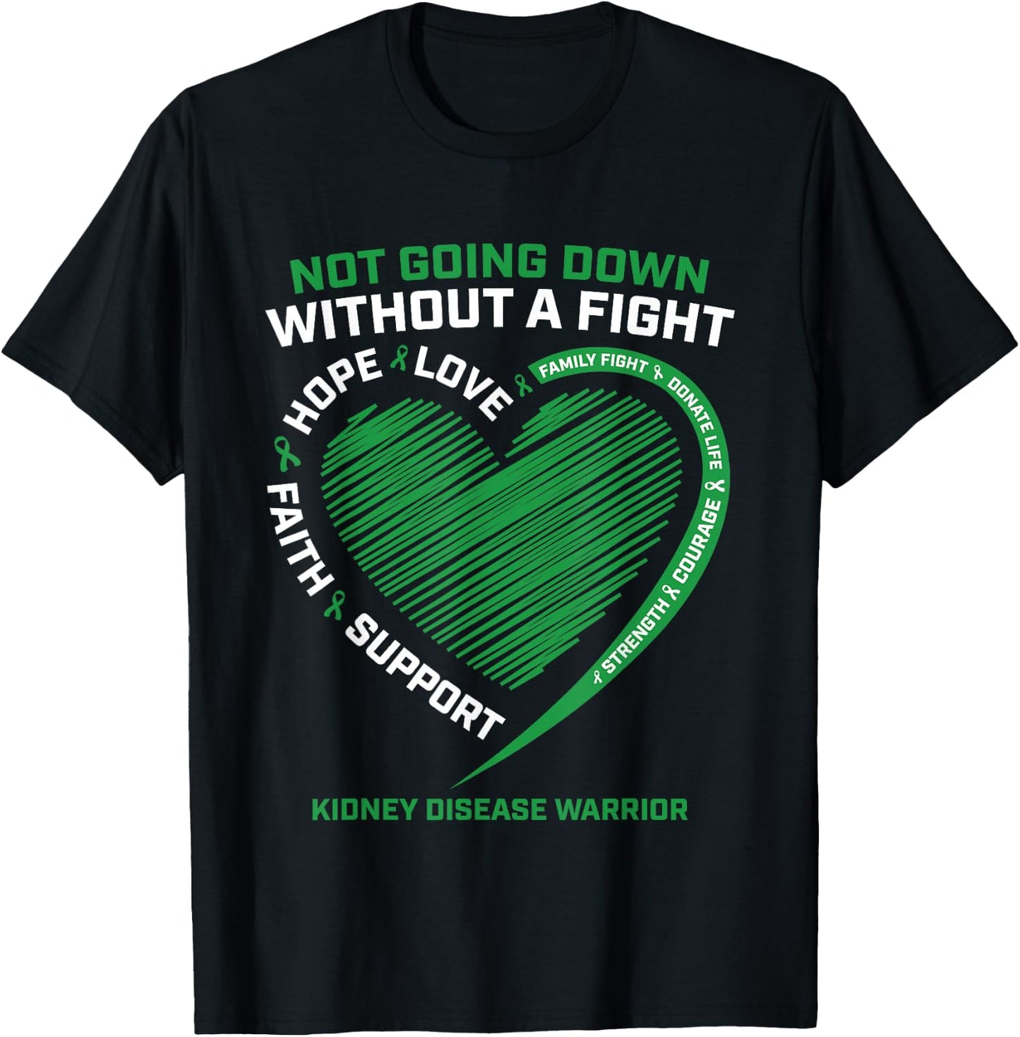 Kidney Disease Awareness Gifts Fighter Warrior Men Women Dad T-Shirt - T-Shirt | Black