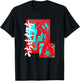 Naruto Shippuden Itachi Blue and Red T-Shirt - T-Shirt | Black