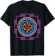 Colored Luck and Prosperity SRI YANTRA T-Shirt - T-Shirt | Black