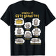 Funny Cat Shirt Basics Cat Geometry Math Teacher Cat Owner T-Shirt - T-Shirt | Black