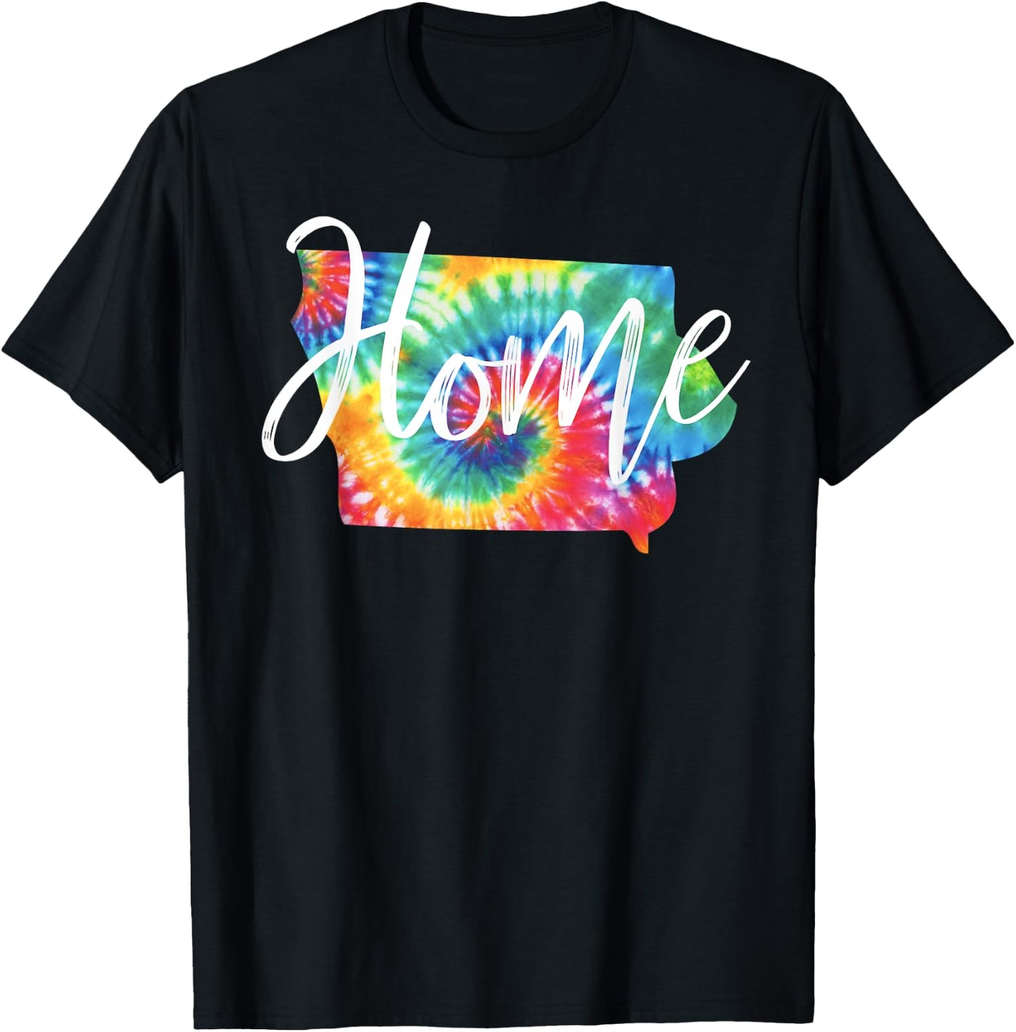 Iowa Tie Dye T-Shirt - T-Shirt | Black