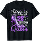 Stepping Into My 28th Birthday 28 Years Old Gift Women Girls T-Shirt - T-Shirt | Black