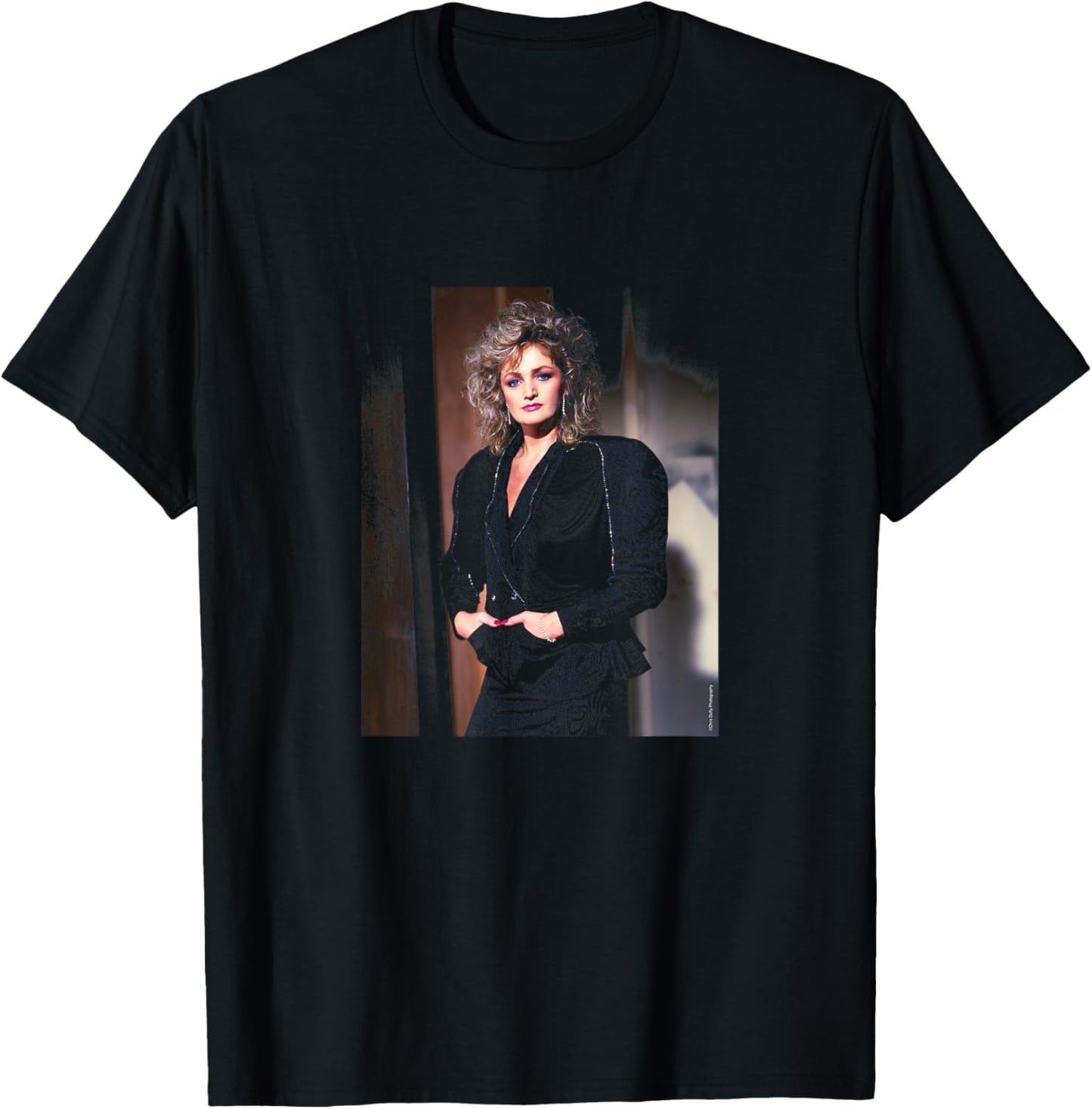 Chris Duffy Photography Singer Bonnie Tyler Portrait T-Shirt - T-Shirt | Black