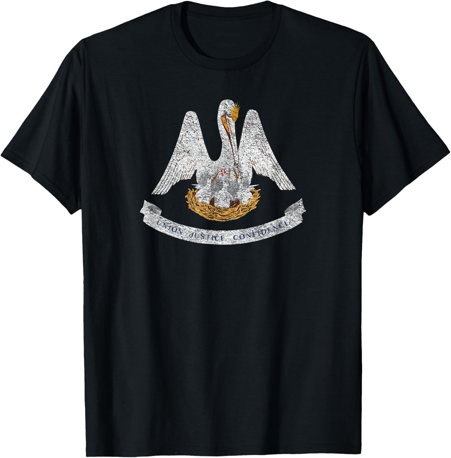 State of Louisiana Flag La New Orleans Baton Rouge T-Shirt - T-Shirt | Black