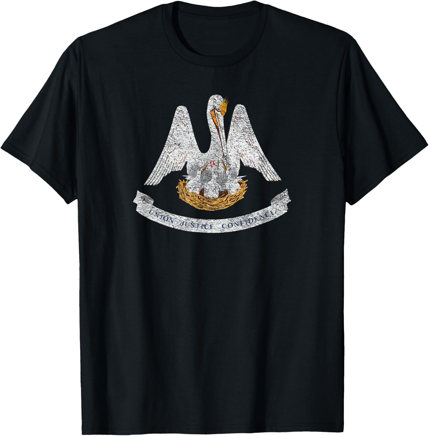 State of Louisiana Flag La New Orleans Baton Rouge T-Shirt - T-Shirt | Black