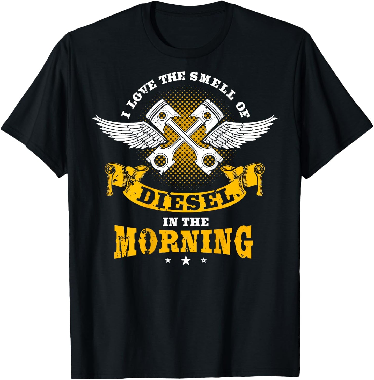 Diesel Mechanic Gifts Design On Back T-Shirt - T-Shirt | Black