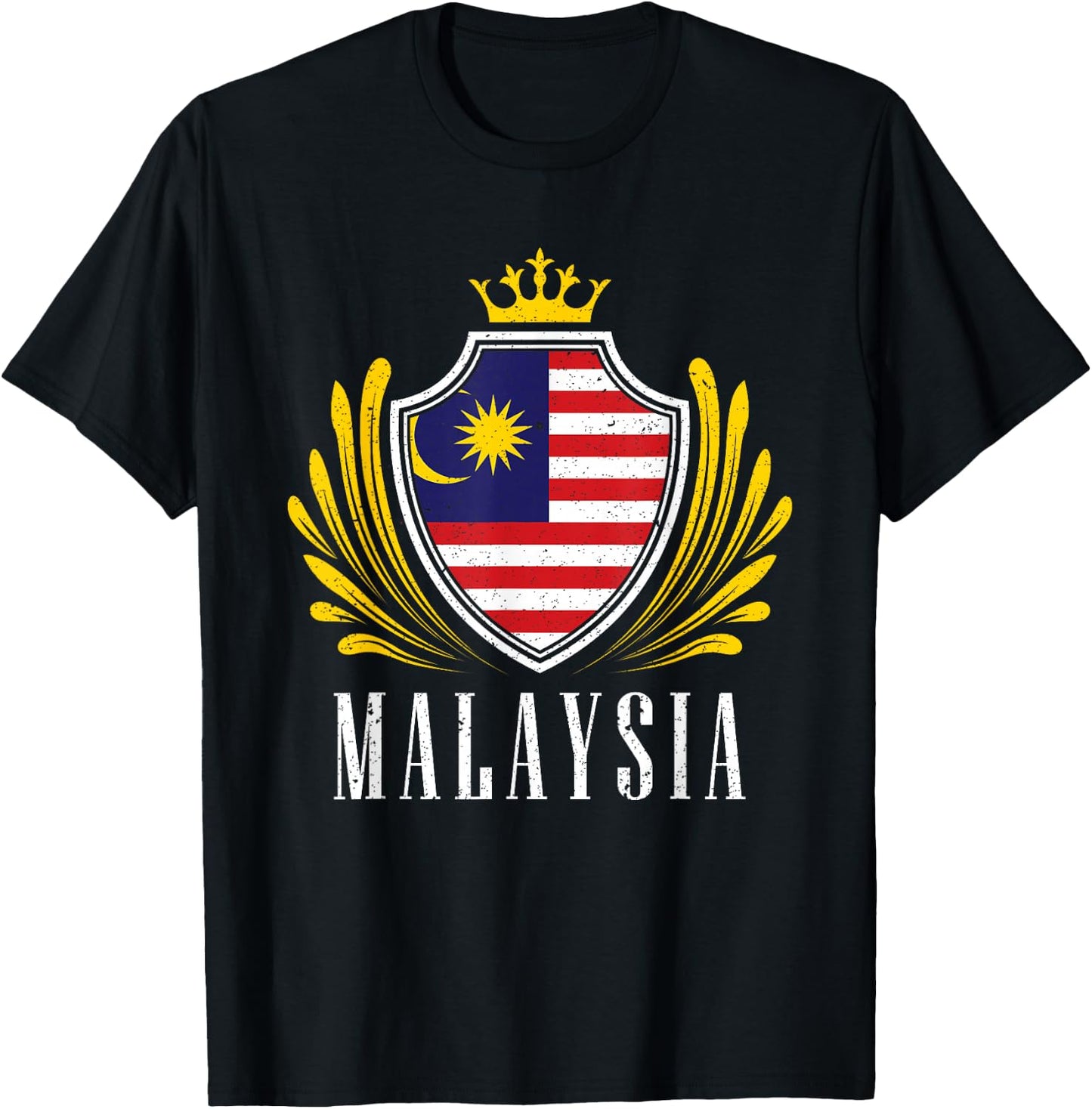 Malaysian Flag Malaysia T-Shirt - T-Shirt | Black