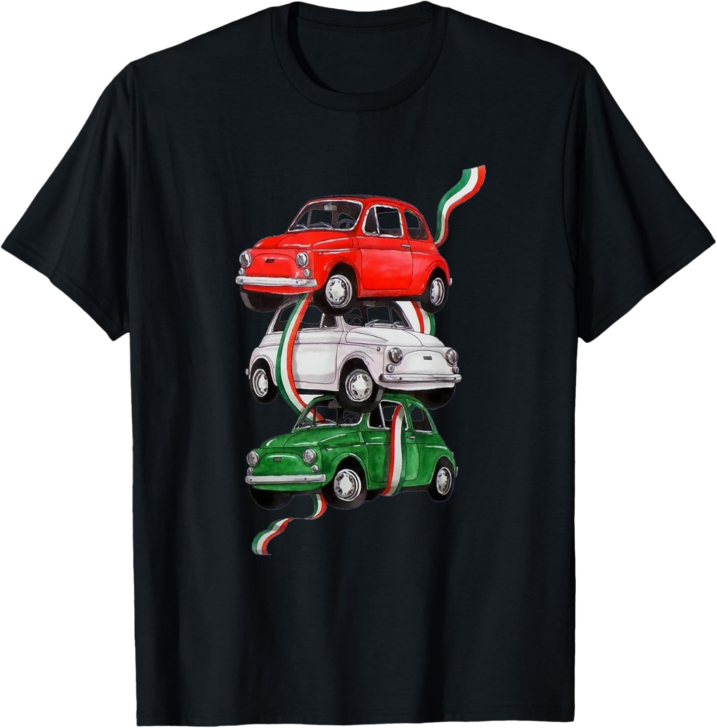 Italy Italian Flag Italia /Women/Youth/Kid T-Shirt - T-Shirt | Black