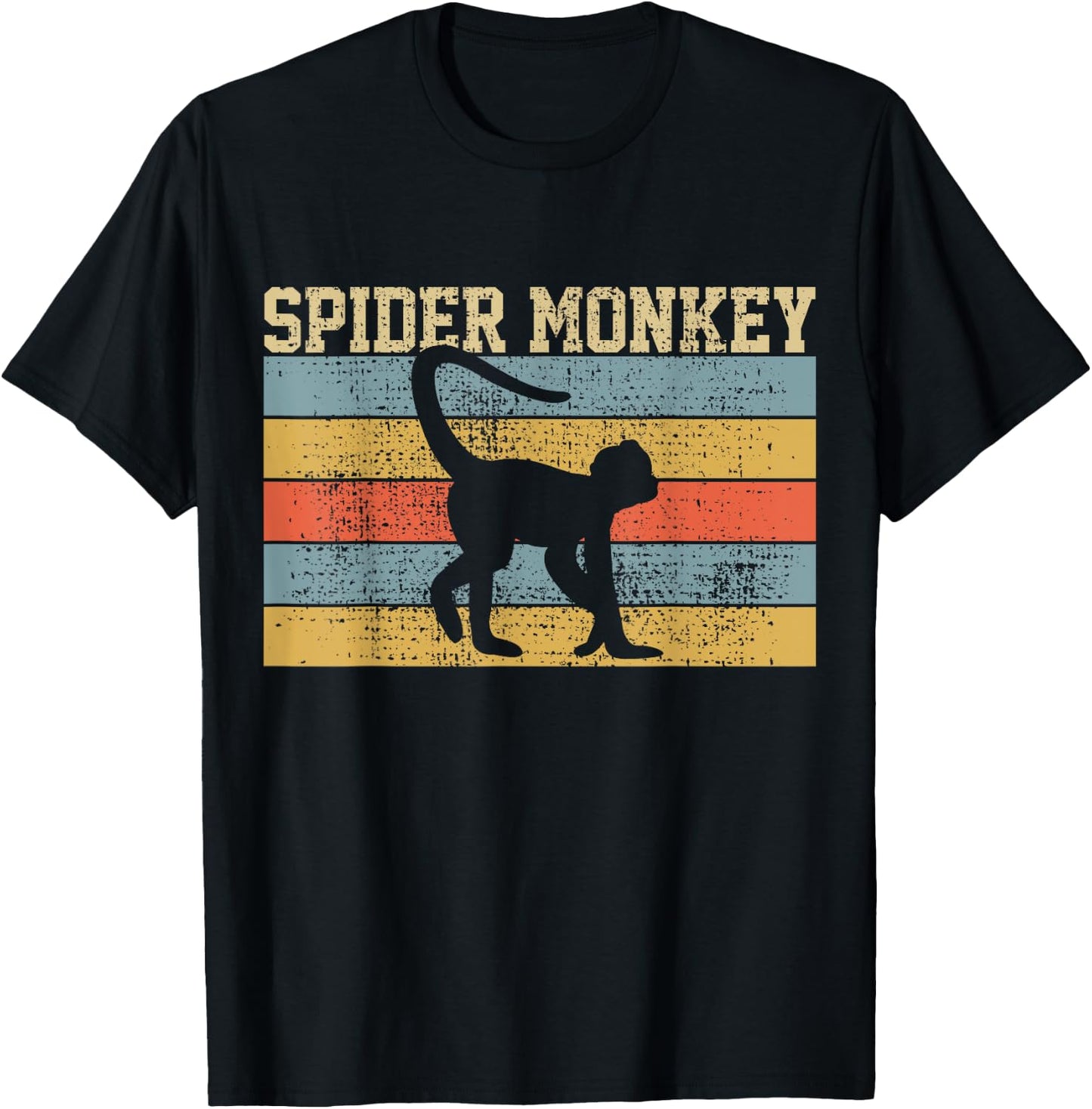 Spider Monkey Vintage T-Shirt - T-Shirt | Black