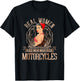 Sexy Real Chick Ride Motorcycles Women Biker Babe Pin Up T-Shirt - T-Shirt | Black
