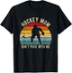 Hockey Mom Don't Puck With Me Ice Hockey Player Mom Women T-Shirt - T-Shirt | Black