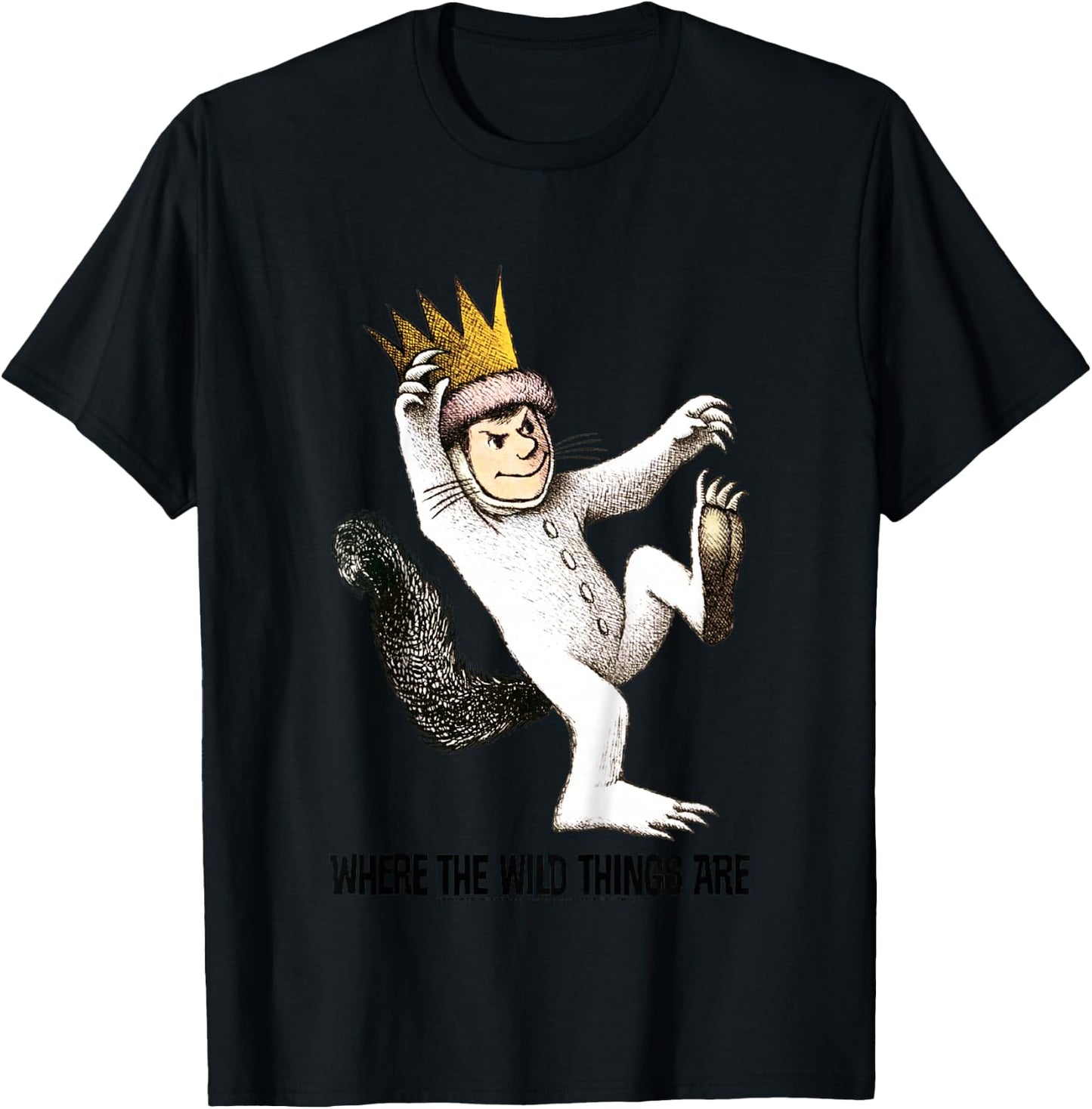 Kids Where The Wild Things are Big Max Portrait T-Shirt - T-Shirt | Black