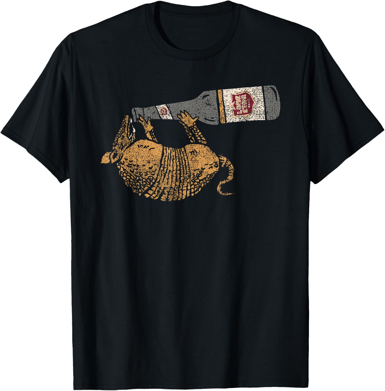 Lone Star Vintage Style - Texas Armadillo T-Shirt - T-Shirt | Black
