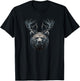 Beer Bear With Antlers Deer Grizzly Bear Beer T-Shirt - T-Shirt | Black