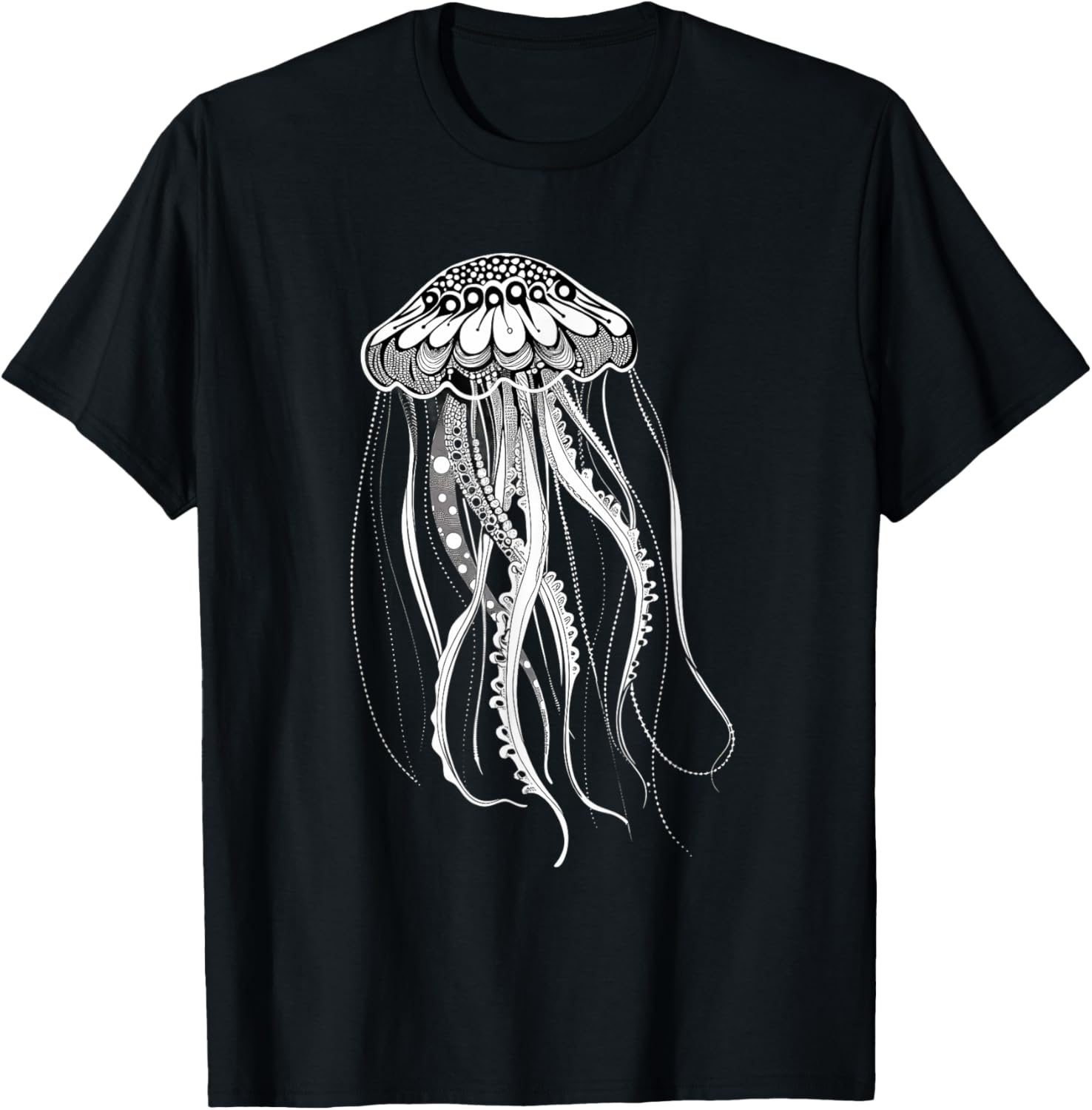 Jellyfish Sea Ocean Jellyfish Artwork Ocean Sea Animal Lover T-Shirt - T-Shirt | Black