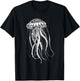 Jellyfish Sea Ocean Jellyfish Artwork Ocean Sea Animal Lover T-Shirt - T-Shirt | Black