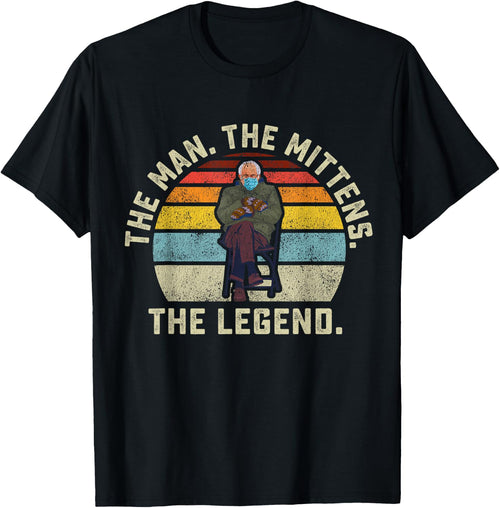 Bernie Sanders The Man The Mittens The Legend Mood Meme Small