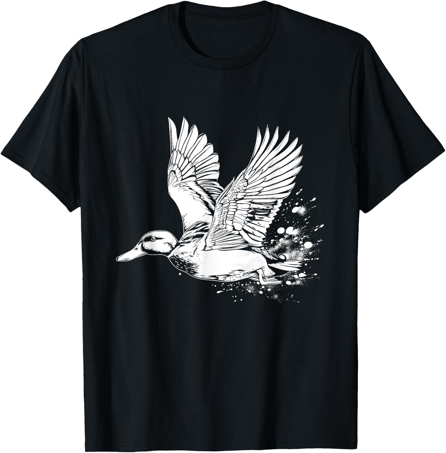 Duck Hunting Waterfowl Mallard Duck Hunter T-Shirt - T-Shirt | Black