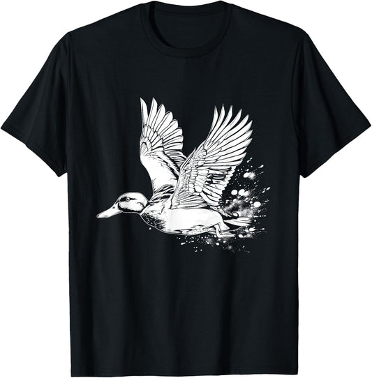 Duck Hunting Waterfowl Mallard Duck Hunter T-Shirt - T-Shirt | Black