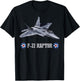 American F22 Raptor Camouflage Hunter T-Shirt - T-Shirt | Black