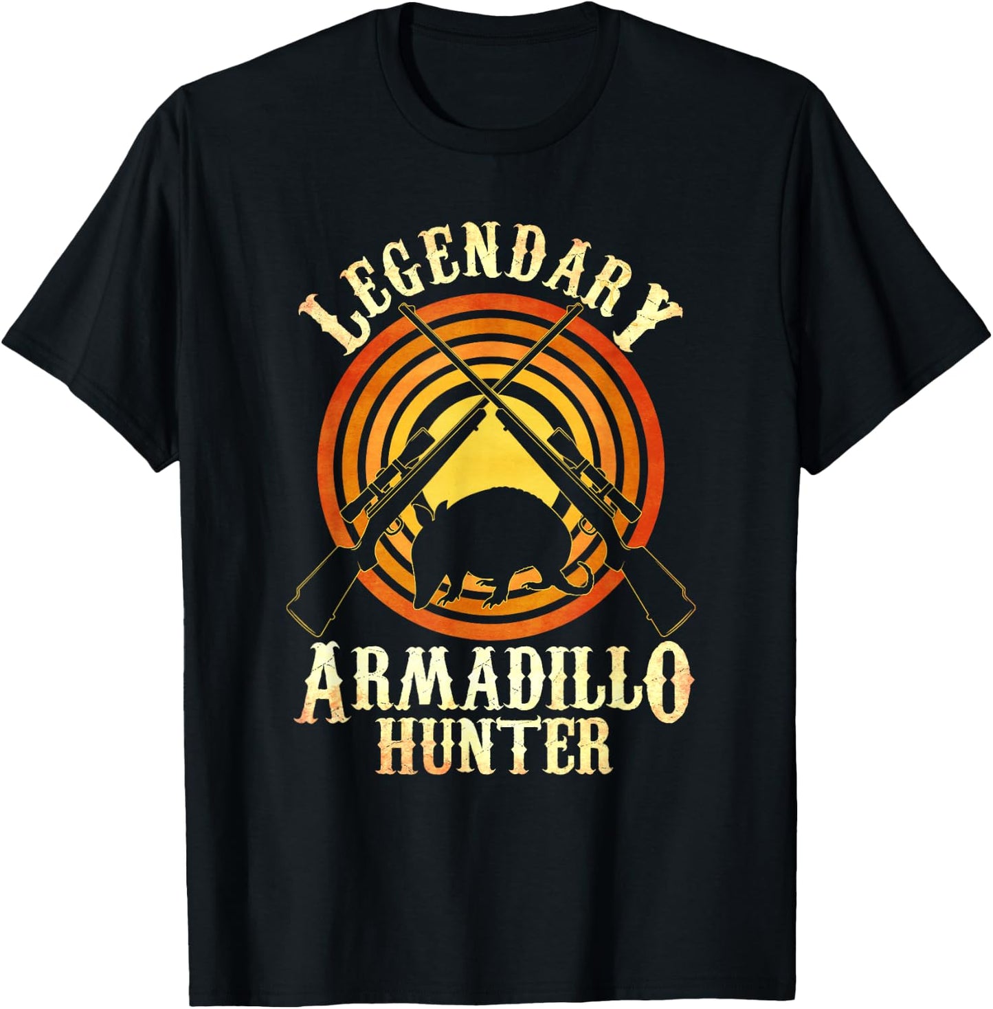 Legendary Armadillo Hunter Armadillo Armadillo Lover T-Shirt - T-Shirt | Black