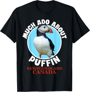 Newfoundland Canada Souvenir Men Funny Puffin T-Shirt - T-Shirt | Black