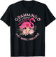 Funny Humor Flamingo Grandma Lover Clothing Like A Normal Grandma Funny Grandmother's T-Shirt - T-Shirt | Black