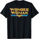 DC Comics Wonder Woman Vintage Distressed Logo T-Shirt - T-Shirt | Black