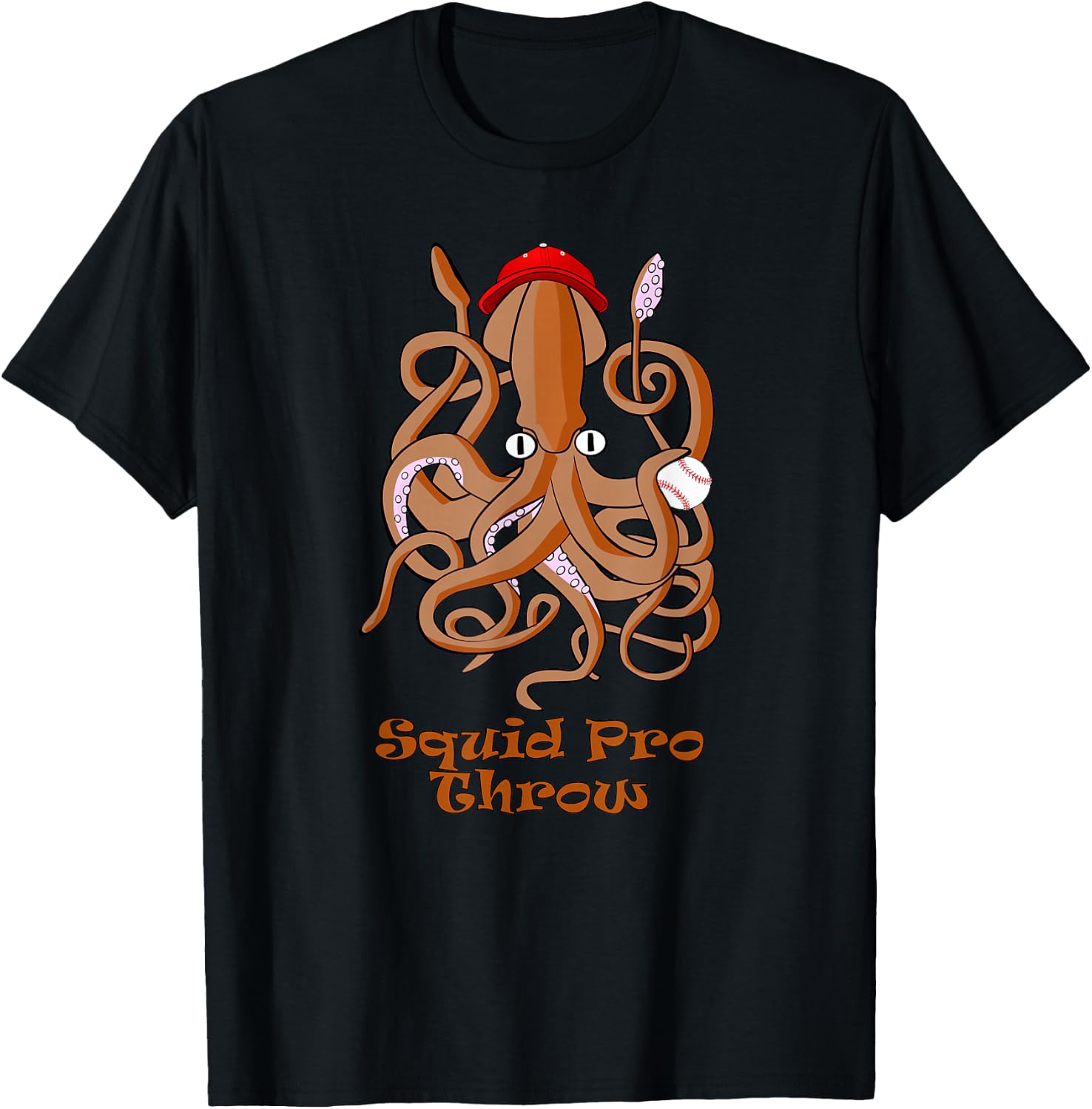 Funny Quid Pro Quo Pun Squid Pro Throw T-Shirt - T-Shirt | Black
