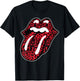 Official Rolling Stones Leopard Tongue T-Shirt - T-Shirt | Black