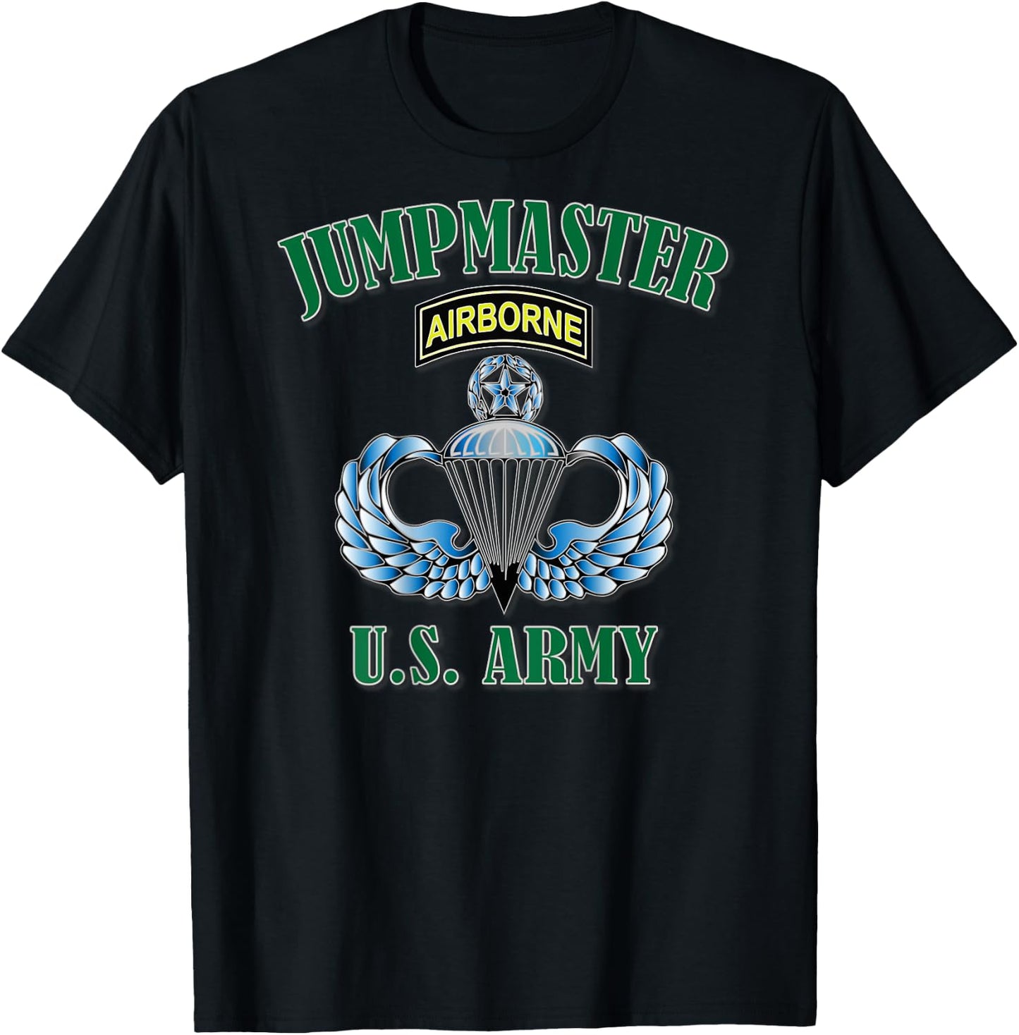 Jumpmaster- Master Wings (Back Design) T-Shirt - T-Shirt | Black