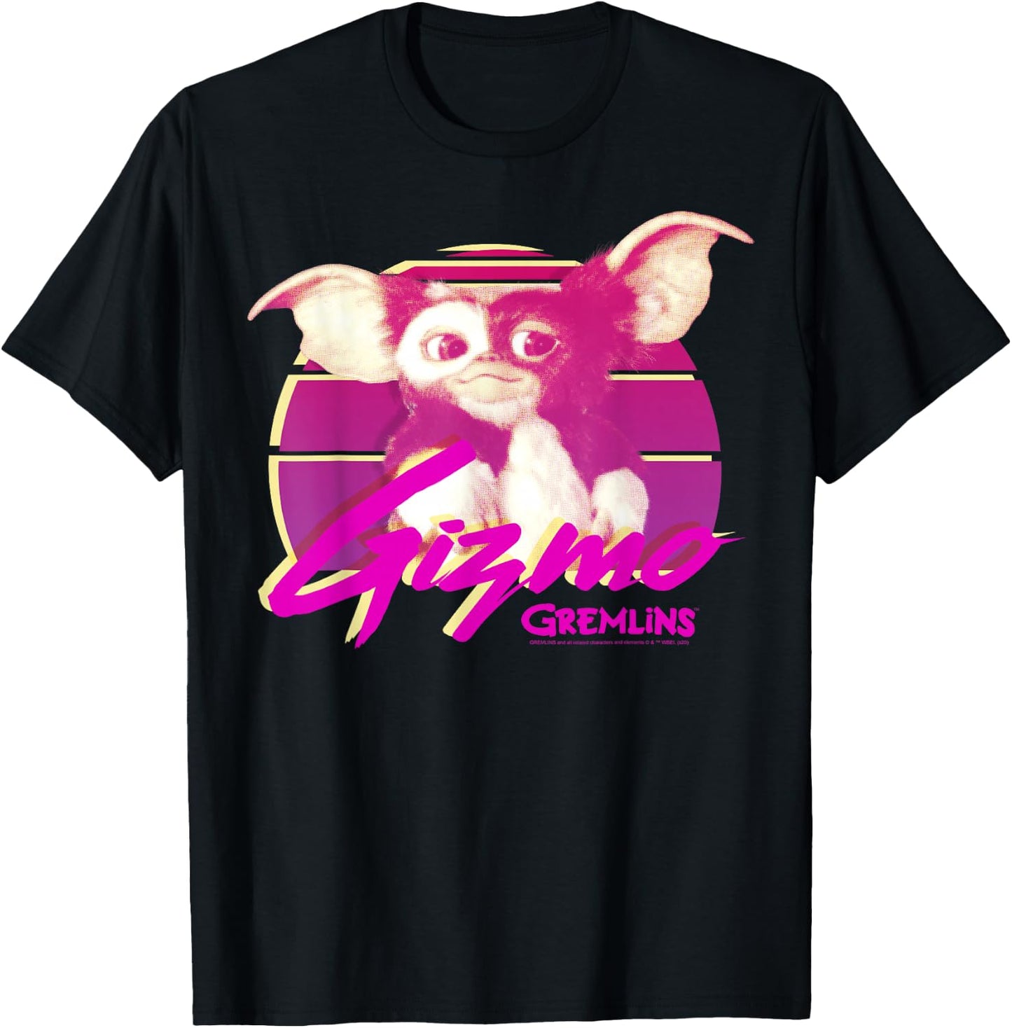 Gremlins Gizmo Retro Portrait T-Shirt - T-Shirt | Black