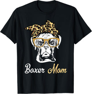 Birthday and Mother's day Gift-Boxer Mom T-Shirt - T-Shirt | Black