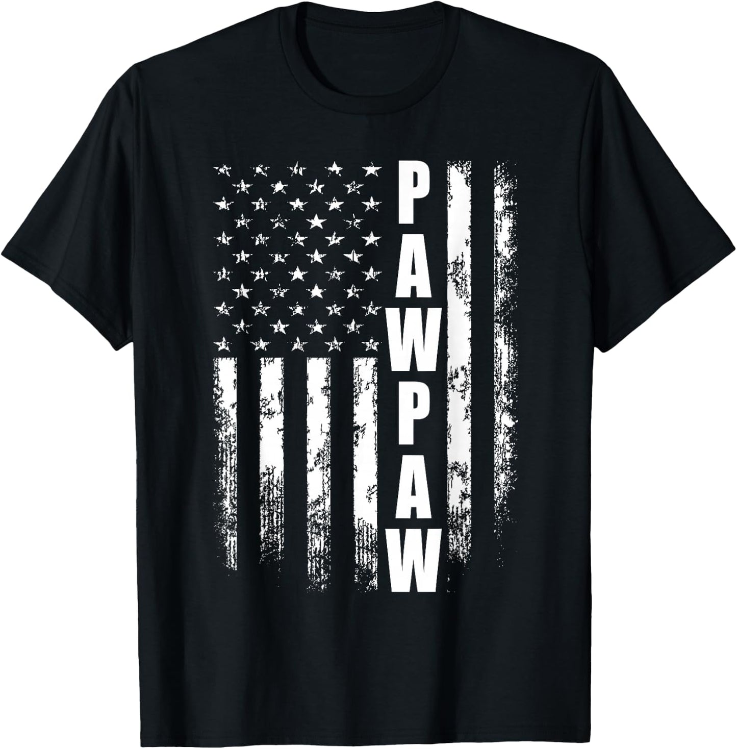 Pawpaw Gift America Flag Gift Father's Day Small T-Shirt - T-Shirt | Black