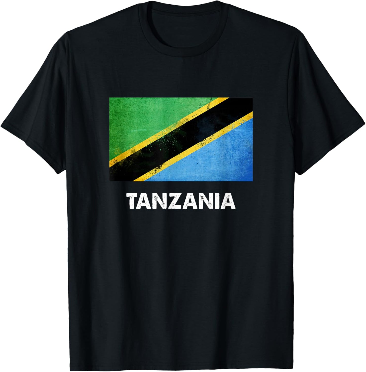 Tanzania flag shirt, Tanzanian T-Shirt - T-Shirt | Black