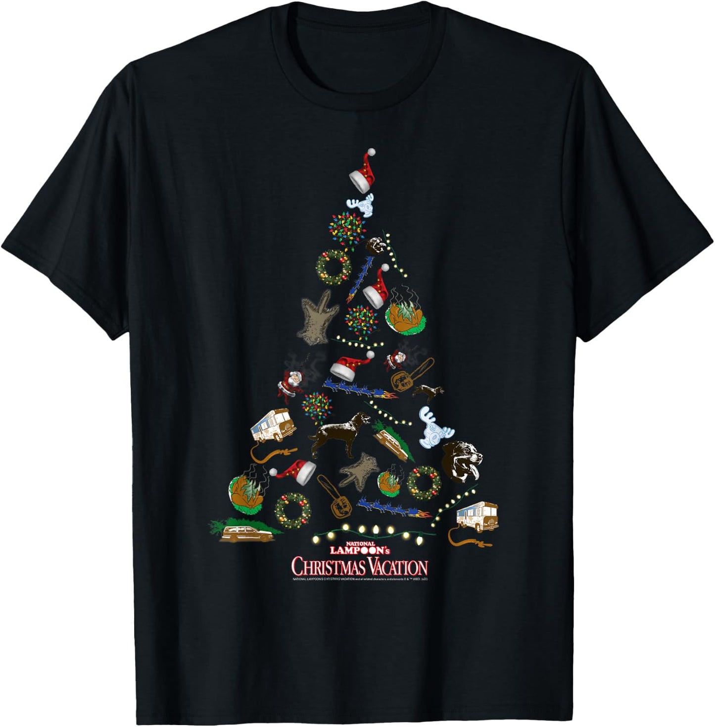 National Lampoon's Christmas Vacation , Black, Small, Short Sleeve, , Classic Fit, Imported T-Shirt - T-Shirt | Black